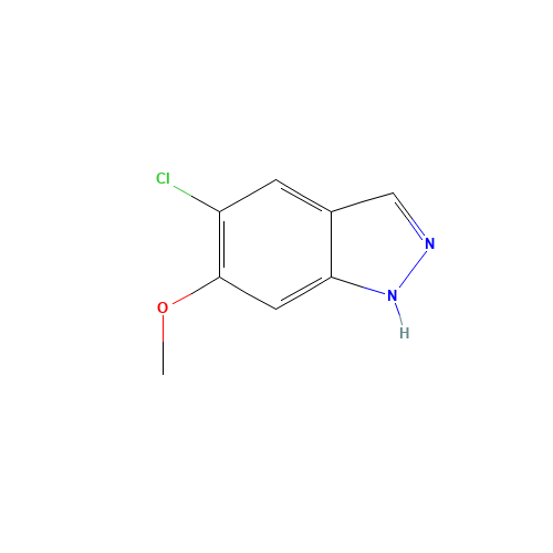 1082041-58-4 5-chloro-6-methoxy-1H-indazole chemical structure