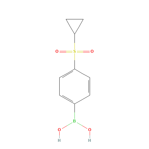 1217501-07-9 (4-cyclopropylsulfonylphenyl)boronic acid chemical structure