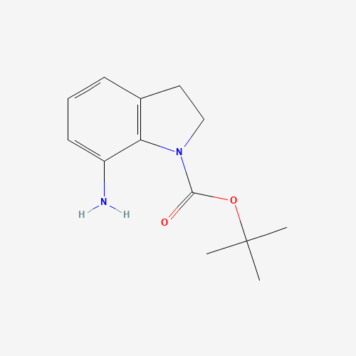 885272-44-6 tert-butyl 7-amino-2,3-dihydroindole-1-carboxylate chemical structure