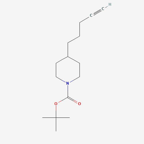 157023-27-3 tert-butyl 4-pent-4-ynylpiperidine-1-carboxylate chemical structure