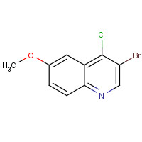 1203579-29-6 3-bromo-4-chloro-6-methoxyquinoline chemical structure