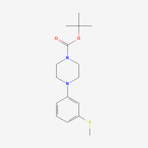 1121596-47-1 tert-butyl 4-(3-methylsulfanylphenyl)piperazine-1-carboxylate chemical structure