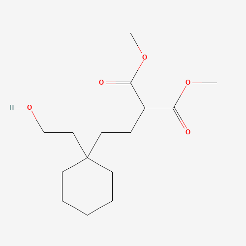 518285-23-9 dimethyl 2-[2-[1-(2-hydroxyethyl)cyclohexyl]ethyl]propanedioate chemical structure