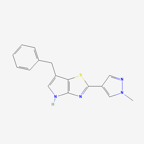 1312363-57-7 6-benzyl-2-(1-methylpyrazol-4-yl)-4H-pyrrolo[2,3-d][1,3]thiazole chemical structure