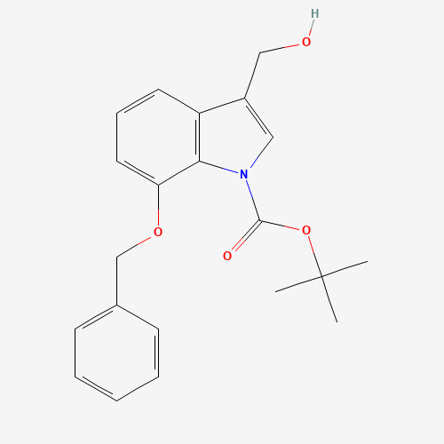 914349-16-9 tert-butyl 3-(hydroxymethyl)-7-phenylmethoxyindole-1-carboxylate chemical structure