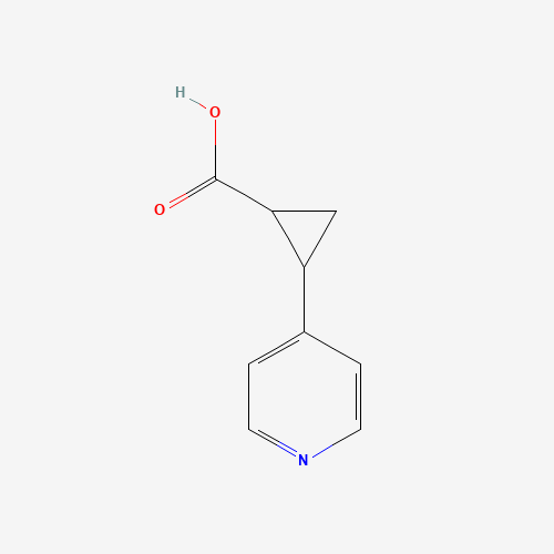 484654-49-1 2-pyridin-4-ylcyclopropane-1-carboxylic acid chemical structure
