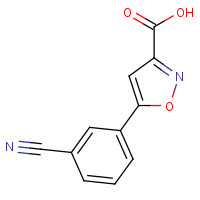 956360-07-9 5-(3-cyanophenyl)-1,2-oxazole-3-carboxylic acid chemical structure