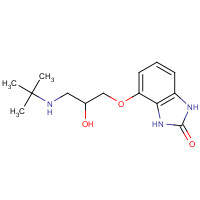 81047-99-6 4-[3-(tert-butylamino)-2-hydroxypropoxy]-1,3-dihydrobenzimidazol-2-one chemical structure