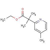 1396893-45-0 ethyl 2-methyl-2-(4-methylpyridin-2-yl)propanoate chemical structure