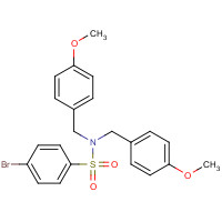 192767-23-0 4-bromo-N,N-bis[(4-methoxyphenyl)methyl]benzenesulfonamide chemical structure