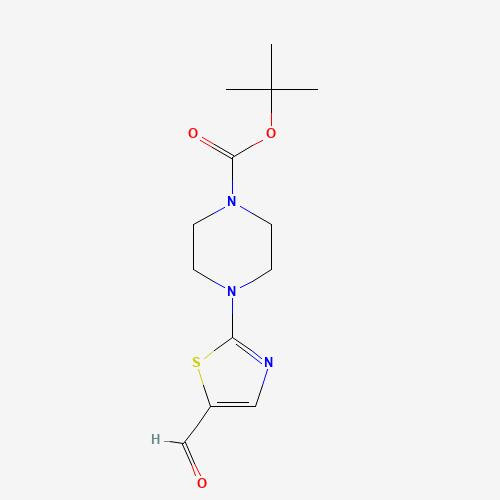 354587-77-2 tert-butyl 4-(5-formyl-1,3-thiazol-2-yl)piperazine-1-carboxylate chemical structure