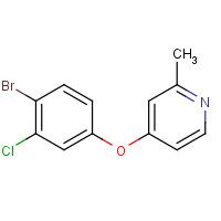 1362703-40-9 4-(4-bromo-3-chlorophenoxy)-2-methylpyridine chemical structure