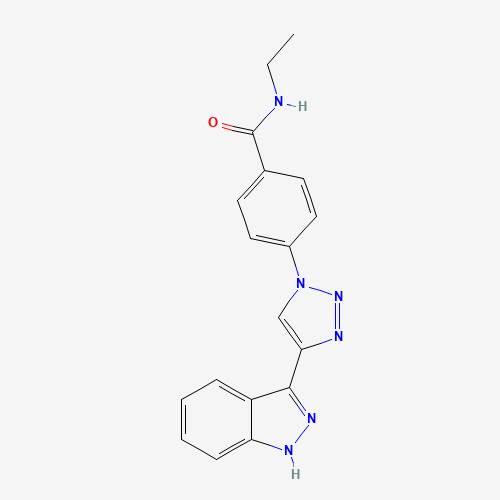 1383702-71-3 N-ethyl-4-[4-(1H-indazol-3-yl)triazol-1-yl]benzamide chemical structure