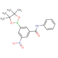 1309980-15-1 3-nitro-N-phenyl-5-(4,4,5,5-tetramethyl-1,3,2-dioxaborolan-2-yl)benzamide chemical structure