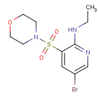1086064-18-7 5-bromo-N-ethyl-3-morpholin-4-ylsulfonylpyridin-2-amine chemical structure