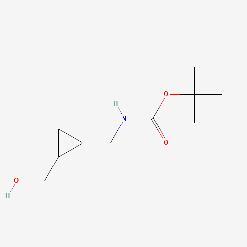 1360603-30-0 tert-butyl N-[[2-(hydroxymethyl)cyclopropyl]methyl]carbamate chemical structure