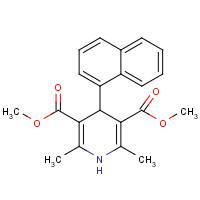 50672-60-1 dimethyl 2,6-dimethyl-4-naphthalen-1-yl-1,4-dihydropyridine-3,5-dicarboxylate chemical structure