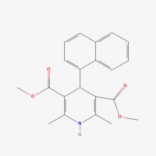 50672-60-1 dimethyl 2,6-dimethyl-4-naphthalen-1-yl-1,4-dihydropyridine-3,5-dicarboxylate chemical structure
