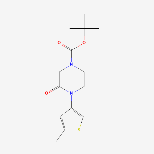 1284249-87-1 tert-butyl 4-(5-methylthiophen-3-yl)-3-oxopiperazine-1-carboxylate chemical structure