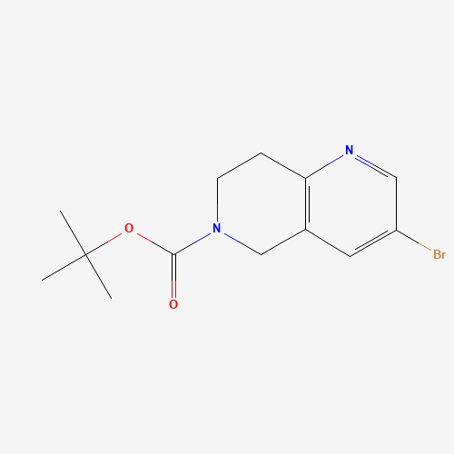 1184950-48-8 tert-butyl 3-bromo-7,8-dihydro-5H-1,6-naphthyridine-6-carboxylate chemical structure