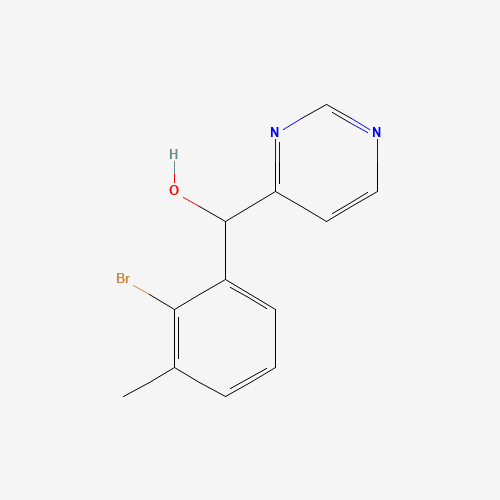 1319196-86-5 (2-bromo-3-methylphenyl)-pyrimidin-4-ylmethanol chemical structure