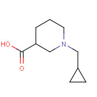939757-45-6 1-(cyclopropylmethyl)piperidine-3-carboxylic acid chemical structure