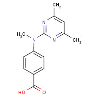 387350-50-7 4-[(4,6-dimethylpyrimidin-2-yl)-methylamino]benzoic acid chemical structure