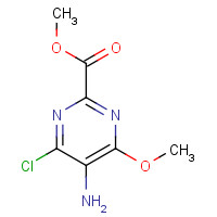 461658-59-3 methyl 5-amino-4-chloro-6-methoxypyrimidine-2-carboxylate chemical structure