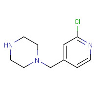 1204701-53-0 1-[(2-chloropyridin-4-yl)methyl]piperazine chemical structure