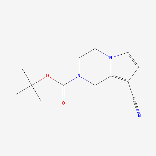1352087-38-7 tert-butyl 8-cyano-3,4-dihydro-1H-pyrrolo[1,2-a]pyrazine-2-carboxylate chemical structure