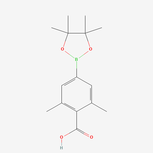 890839-23-3 2,6-dimethyl-4-(4,4,5,5-tetramethyl-1,3,2-dioxaborolan-2-yl)benzoic acid chemical structure