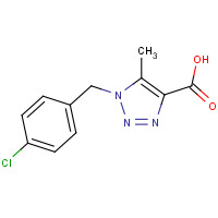 1033463-41-0 1-[(4-chlorophenyl)methyl]-5-methyltriazole-4-carboxylic acid chemical structure