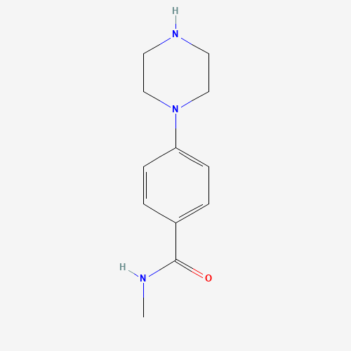 1018569-94-2 N-methyl-4-piperazin-1-ylbenzamide chemical structure