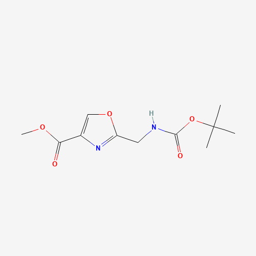 182120-89-4 methyl 2-[[(2-methylpropan-2-yl)oxycarbonylamino]methyl]-1,3-oxazole-4-carboxylate chemical structure