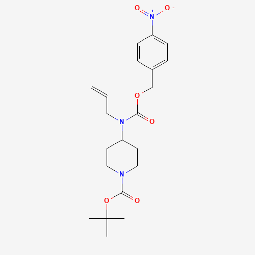 235420-67-4 tert-butyl 4-[(4-nitrophenyl)methoxycarbonyl-prop-2-enylamino]piperidine-1-carboxylate chemical structure