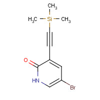 942589-70-0 5-bromo-3-(2-trimethylsilylethynyl)-1H-pyridin-2-one chemical structure