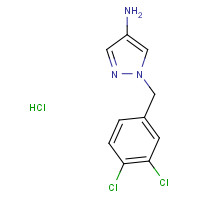 1035225-28-5 1-[(3,4-dichlorophenyl)methyl]pyrazol-4-amine;hydrochloride chemical structure