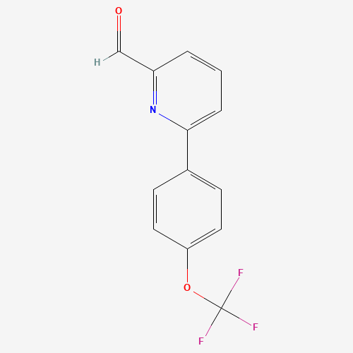 887979-25-1 6-[4-(trifluoromethoxy)phenyl]pyridine-2-carbaldehyde chemical structure
