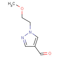 304693-70-7 1-(2-methoxyethyl)pyrazole-4-carbaldehyde chemical structure