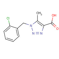 1034738-41-4 1-[(2-chlorophenyl)methyl]-5-methyltriazole-4-carboxylic acid chemical structure