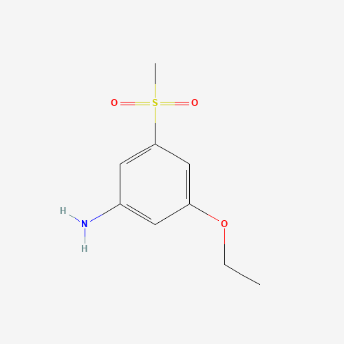 1335496-14-4 3-ethoxy-5-methylsulfonylaniline chemical structure