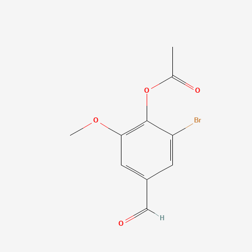 308088-29-1 (2-bromo-4-formyl-6-methoxyphenyl) acetate chemical structure