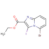 885271-42-1 ethyl 5-bromo-3-iodoimidazo[1,2-a]pyridine-2-carboxylate chemical structure