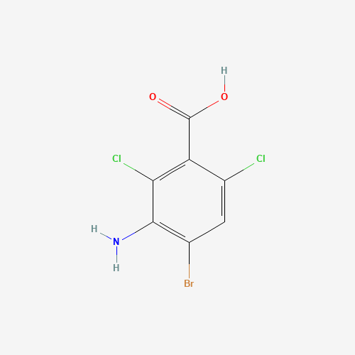 1415124-69-4 3-amino-4-bromo-2,6-dichlorobenzoic acid chemical structure