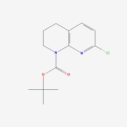 679392-23-5 tert-butyl 7-chloro-3,4-dihydro-2H-1,8-naphthyridine-1-carboxylate chemical structure