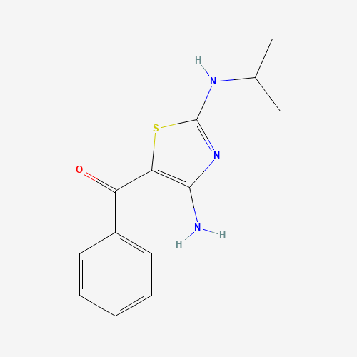 204188-41-0 [4-amino-2-(propan-2-ylamino)-1,3-thiazol-5-yl]-phenylmethanone chemical structure