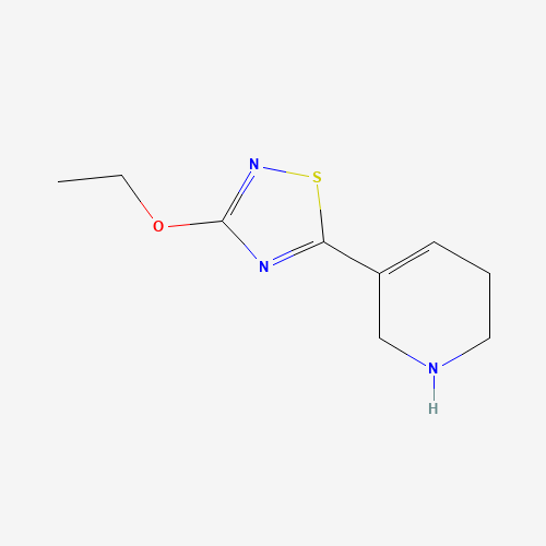 122683-63-0 3-ethoxy-5-(1,2,3,6-tetrahydropyridin-5-yl)-1,2,4-thiadiazole chemical structure