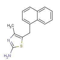 93734-25-9 4-methyl-5-(naphthalen-1-ylmethyl)-1,3-thiazol-2-amine chemical structure