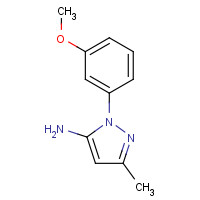92721-94-3 2-(3-methoxyphenyl)-5-methylpyrazol-3-amine chemical structure