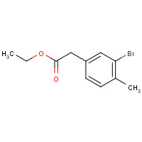 1201633-86-4 ethyl 2-(3-bromo-4-methylphenyl)acetate chemical structure